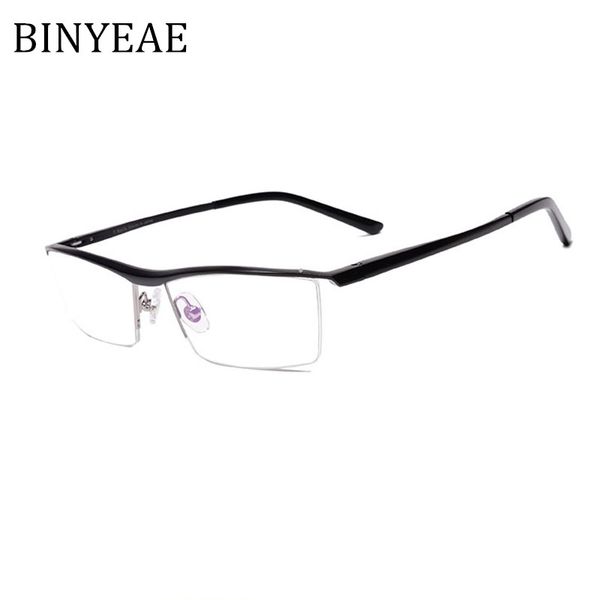

binyeae brand prescription glasses frames aluminium magnesium-alloy frame spectacle eyeglasses myopia glasses, Silver