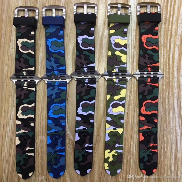 sport band for apple watch series 3 2 1 strap for iWatch CAMO color Soft Silicone Replacement camouflage band with adapter
sport band for apple watch series 3 2 1 strap for iWatch CAMO color Soft Silicone Replacement camouflage band with adapter