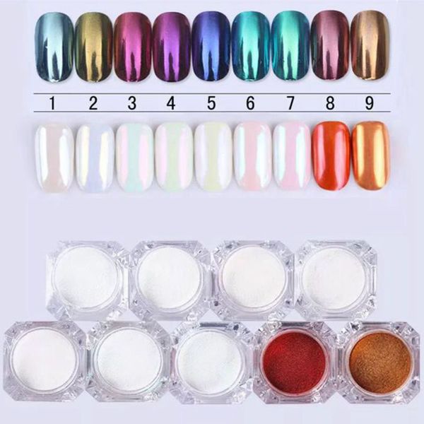 new 9 colors nail glitter mirror chrome powder dust uv gel nail polish shell pigments art manicure tools, Silver;gold
new 9 colors nail glitter mirror chrome powder dust uv gel nail polish shell pigments art manicure tools, Silver;gold