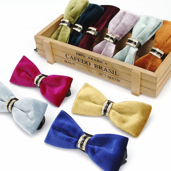 men pleuche rhinestone bowtie banquet anniversary wedding prom party gentleman pre-tied bow tie charm necktie tuxedo suit decor wholesale, Black;gray
men pleuche rhinestone bowtie banquet anniversary wedding prom party gentleman pre-tied bow tie charm necktie tuxedo suit decor wholesale, Black;gray