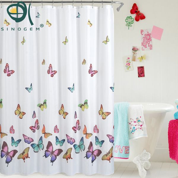 sinogem finished modern elegant cutrain waterproof bath curtain for bathroom products butterfly shower curtains
sinogem finished modern elegant cutrain waterproof bath curtain for bathroom products butterfly shower curtains