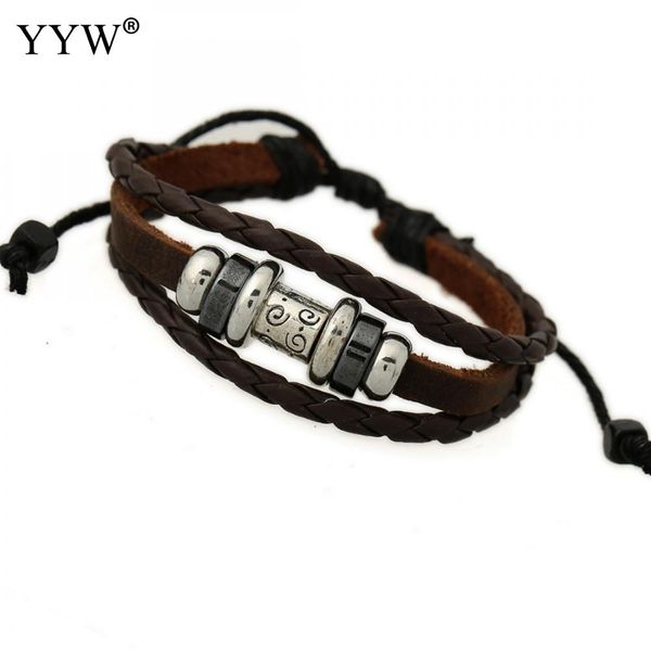 2018 fashion bracelet pu leather adjustable waxed linen cord non magnetic hematite wood zinc alloy antique silver color plated, Golden;silver
2018 fashion bracelet pu leather adjustable waxed linen cord non magnetic hematite wood zinc alloy antique silver color plated, Golden;silver