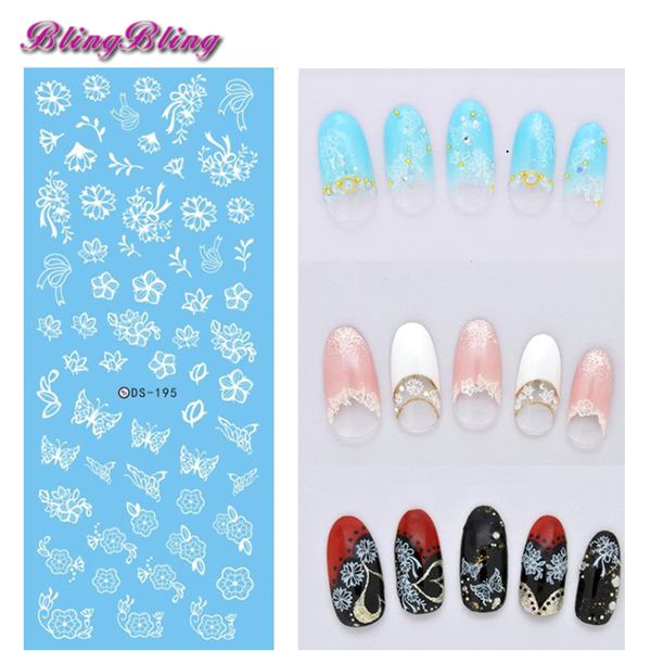 1 pcs white lace flower nail wate decals harajuku elements letter diy nail wrap tips manicure stickers decorations, Black
1 pcs white lace flower nail wate decals harajuku elements letter diy nail wrap tips manicure stickers decorations, Black