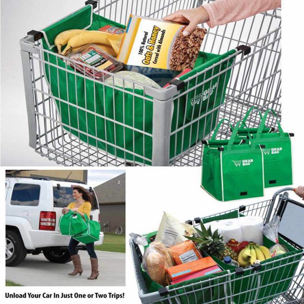 portable green foldable reusable grocery large trolley clip-to-cart supermarket shopping bags easy to use
portable green foldable reusable grocery large trolley clip-to-cart supermarket shopping bags easy to use