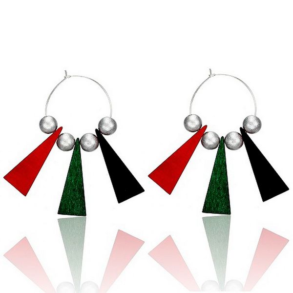 women's multi color geometric wood drop earrings for women long dangle earring pendant new jewelry for gifts to woman nr109, Silver
women's multi color geometric wood drop earrings for women long dangle earring pendant new jewelry for gifts to woman nr109, Silver