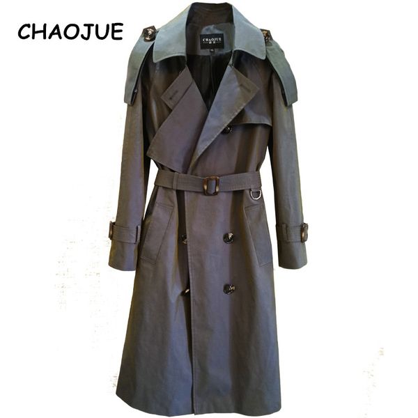 chaojue 2018 spring/autumnwomen latest change color trench coat europe fashion lady office long coat trench female overcoat, Tan;black
chaojue 2018 spring/autumnwomen latest change color trench coat europe fashion lady office long coat trench female overcoat, Tan;black