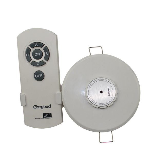 Round Infrared Remote Control Switch 4 Way High Power IR Wireless Remote Switch for Exhibition Hall Lighting Shop
Round Infrared Remote Control Switch 4 Way High Power IR Wireless Remote Switch for Exhibition Hall Lighting Shop