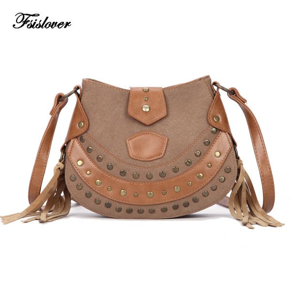 fsislover vintage pu tassel women shoulder bag female retro daily causal rivet totes lady elegant shopping handbag sac a main
fsislover vintage pu tassel women shoulder bag female retro daily causal rivet totes lady elegant shopping handbag sac a main