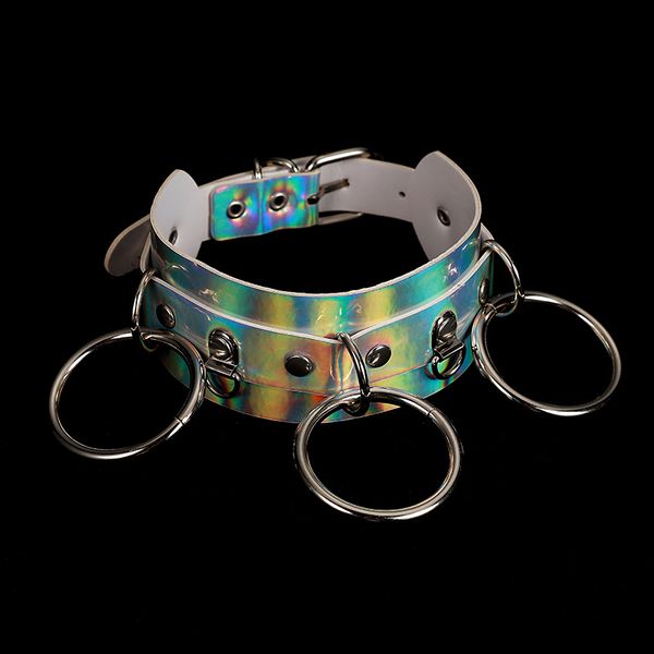 punk holographic choker laser leather collar belt necklace big fashion statement necklace women party harajuku jewelry, Golden;silver
punk holographic choker laser leather collar belt necklace big fashion statement necklace women party harajuku jewelry, Golden;silver