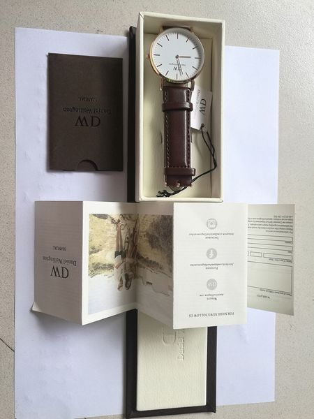 2018 famou brand daniel women men wellington 039 watche fa hion leather tyle 40 36mm ro e gold men women watche with gift box reloj
2018 famou brand daniel women men wellington 039 watche fa hion leather tyle 40 36mm ro e gold men women watche with gift box reloj