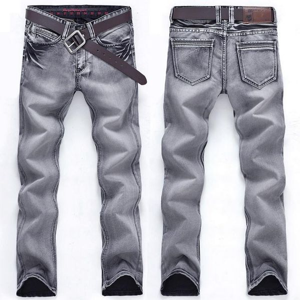 summer 2018 fashion man stretch jeans leisure male men denim trousers slim fit vintage grey color overalls cargo straight pants 28-38, Blue 
summer 2018 fashion man stretch jeans leisure male men denim trousers slim fit vintage grey color overalls cargo straight pants 28-38, Blue