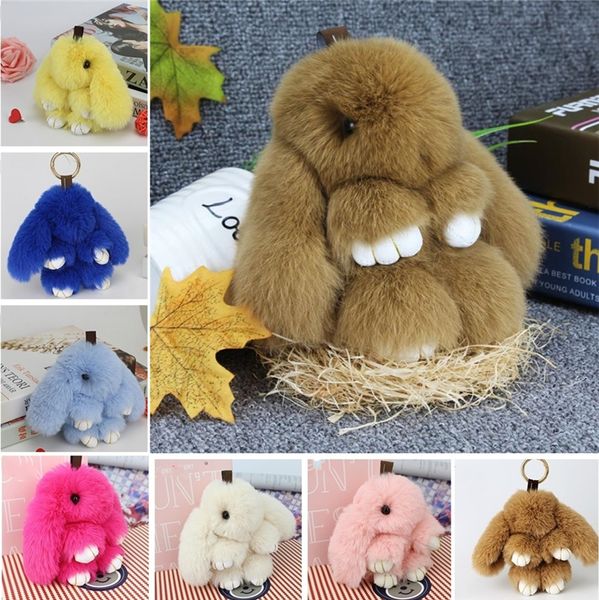 19 colors cute bunny keychains 14cm fluffy pompom fur rabbit keychain llaveros mujer car bag pendants c0148, Silver
19 colors cute bunny keychains 14cm fluffy pompom fur rabbit keychain llaveros mujer car bag pendants c0148, Silver