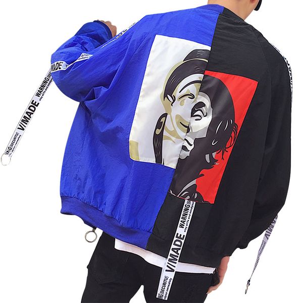 Spliced Spring Autumn Bomber Jacket Women Men Tops Couple Long Sleeve Short Basic Denim Coat Casual Thin Outerwear Bomber Jacket
Spliced Spring Autumn Bomber Jacket Women Men Tops Couple Long Sleeve Short Basic Denim Coat Casual Thin Outerwear Bomber Jacket