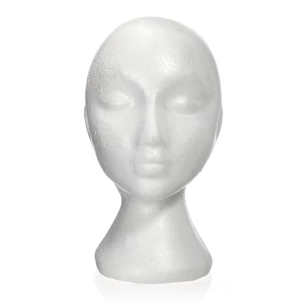 27.5 x 52cm dummy / mannequin head female foam(polystyrene) exhibitor for cap, headphones, hair accessories and wigs woman ma
27.5 x 52cm dummy / mannequin head female foam(polystyrene) exhibitor for cap, headphones, hair accessories and wigs woman ma