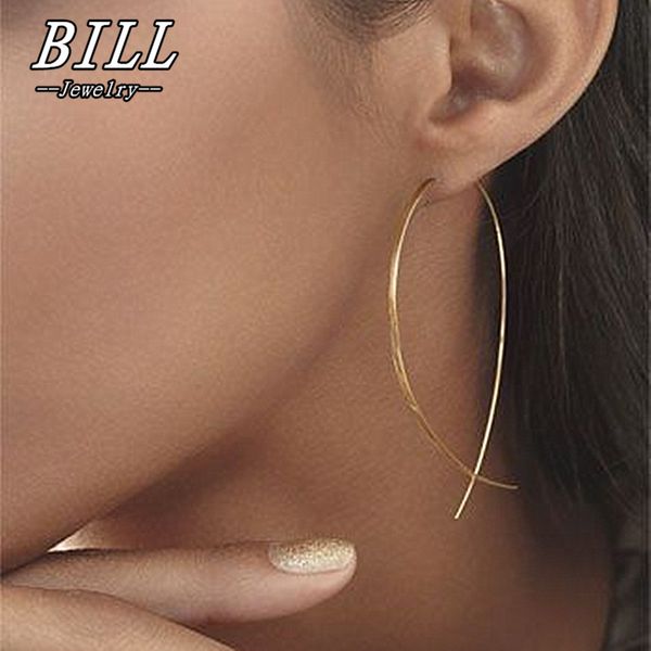 es143 fish shaped stud earrings simplicity handmade copper wire earring for women brincos de gota feminino 2018 geometric new, Golden;silver
es143 fish shaped stud earrings simplicity handmade copper wire earring for women brincos de gota feminino 2018 geometric new, Golden;silver