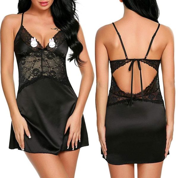 women nightdress satin slip chemises lingerie nightwear with g-string set women lingerie dress july19, Black;red
women nightdress satin slip chemises lingerie nightwear with g-string set women lingerie dress july19, Black;red