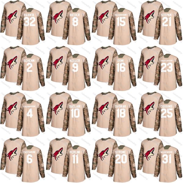 2018 Camo Veterans Day Max Domi Nick Cousins Christian Dvorak Derek Stepan Tobias Rieder Clayton Keller Antti Raanta Arizona Coyotes Jersey
2018 Camo Veterans Day Max Domi Nick Cousins Christian Dvorak Derek Stepan Tobias Rieder Clayton Keller Antti Raanta Arizona Coyotes Jersey