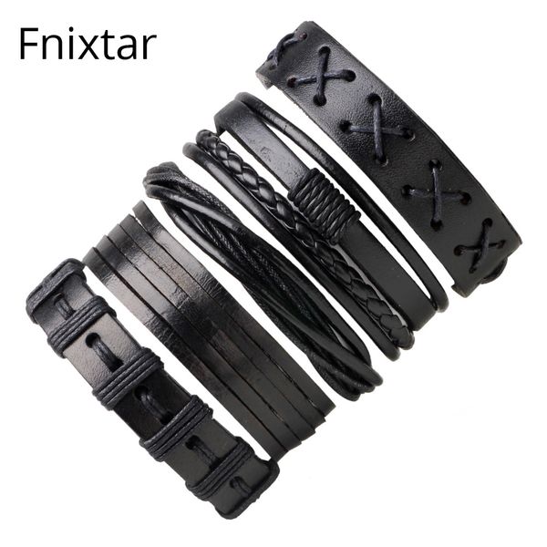 fnixtar new men bracelets & bangles leather bracelets 2018 pulseira masculina jewelry charm christmas day wholesale 5pcs/set, Golden;silver
fnixtar new men bracelets & bangles leather bracelets 2018 pulseira masculina jewelry charm christmas day wholesale 5pcs/set, Golden;silver