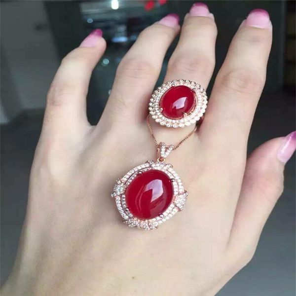 kjjeaxcmy boutique jewels 925 pure silver inlay natural ruby medulla ring + pendant set inlay diamond vines alien, Black
kjjeaxcmy boutique jewels 925 pure silver inlay natural ruby medulla ring + pendant set inlay diamond vines alien, Black