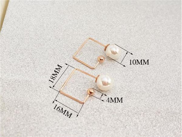 elegant rose gold color square pearl stud earrings for woman girl prevent allergy 316l stainless steel fashion jewelry, Golden;silver
elegant rose gold color square pearl stud earrings for woman girl prevent allergy 316l stainless steel fashion jewelry, Golden;silver