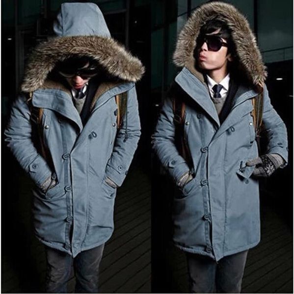 increase down man hat cotton-padded clothes men's cotton loose coat winter jacket men, Black
increase down man hat cotton-padded clothes men's cotton loose coat winter jacket men, Black