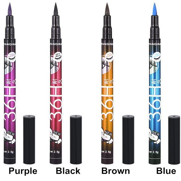 4 colors yanqina liquid eyeliner pencils black 36h waterproof cosmetic pen long lasting eye liner gel brand eyes makeup brown purple blue
4 colors yanqina liquid eyeliner pencils black 36h waterproof cosmetic pen long lasting eye liner gel brand eyes makeup brown purple blue