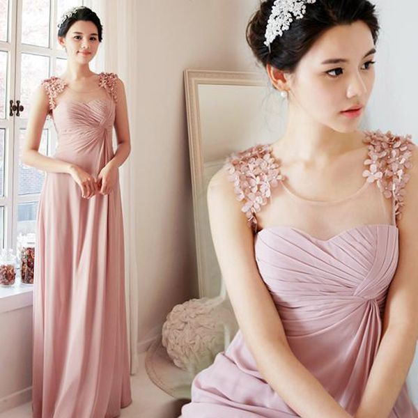 selling beaded country bridesmaids dresses sheer jewel neck appliqued wedding guest dress floor length a line maid of honor gowns, White;pink
selling beaded country bridesmaids dresses sheer jewel neck appliqued wedding guest dress floor length a line maid of honor gowns, White;pink