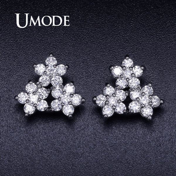umode new flower trendy stud earrings for women fashion engagement clear cz stone party jewelry pendientes mujer moda ue0376, Golden;silver
umode new flower trendy stud earrings for women fashion engagement clear cz stone party jewelry pendientes mujer moda ue0376, Golden;silver