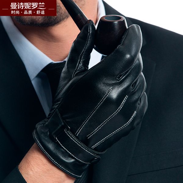 winter genuine leather gloves men' touch sreen leather gloves add cashmere or silk winter keep warm sheepskin mlz102, Blue;gray
winter genuine leather gloves men' touch sreen leather gloves add cashmere or silk winter keep warm sheepskin mlz102, Blue;gray