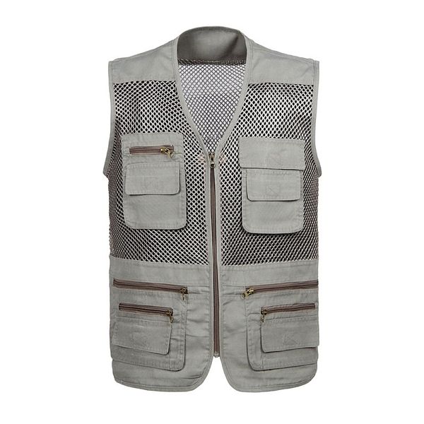 multi-pockets out door vest men professional pgraphy cameraman mesh vest for hunt director reporter vests, Black;white
multi-pockets out door vest men professional pgraphy cameraman mesh vest for hunt director reporter vests, Black;white