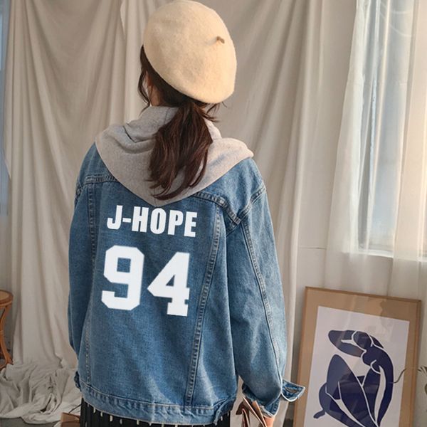 kpop bts bangtan boys jimin jhope jungkook women bomber autumn and winter denim long sleeve loose jacket, Black;brown
kpop bts bangtan boys jimin jhope jungkook women bomber autumn and winter denim long sleeve loose jacket, Black;brown