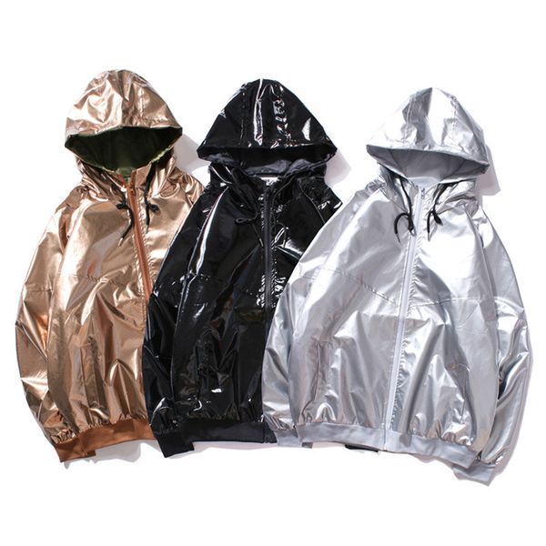 moruancle men's fashion shiny hip hop jackets and coats with hood club stage wear metallic coated jacket outerwear gold silver, Black;brown
moruancle men's fashion shiny hip hop jackets and coats with hood club stage wear metallic coated jacket outerwear gold silver, Black;brown