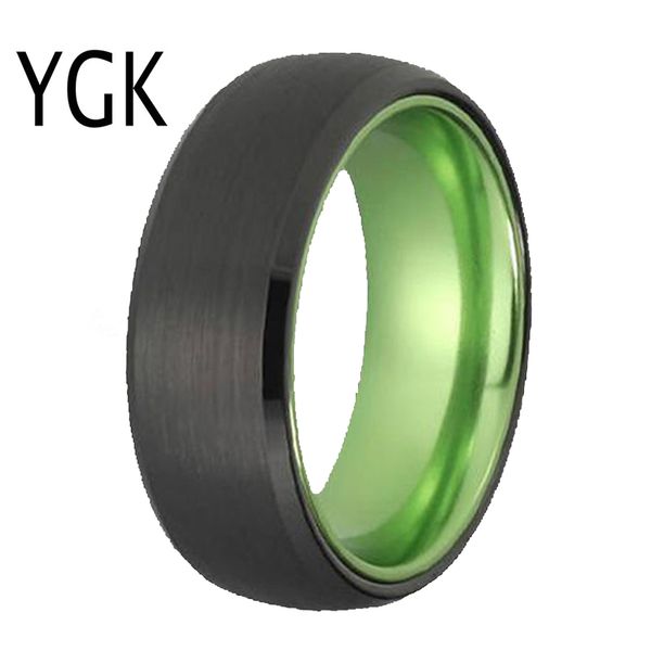 classic rings for women men's bridal jewelry wedding engagement rings tungsten ring black tungsten with green aluminum ring, Silver
classic rings for women men's bridal jewelry wedding engagement rings tungsten ring black tungsten with green aluminum ring, Silver