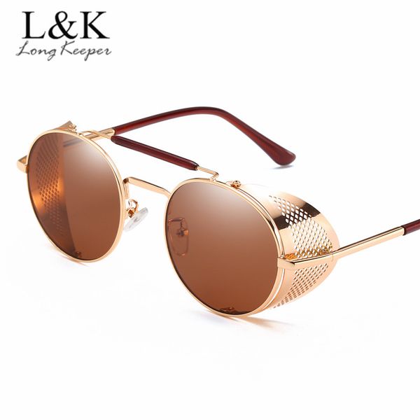 long keeper new retro steampunk sunglasses round steam punk metal shields sunglasses men women uv400 gafas de sol, White;black
long keeper new retro steampunk sunglasses round steam punk metal shields sunglasses men women uv400 gafas de sol, White;black