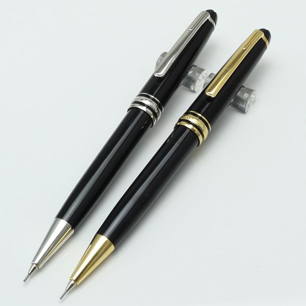 

New High quality 163 rollerball pen Classique MST mechanical Pencil 0.7mm gold and silver clip pen stationary supplies