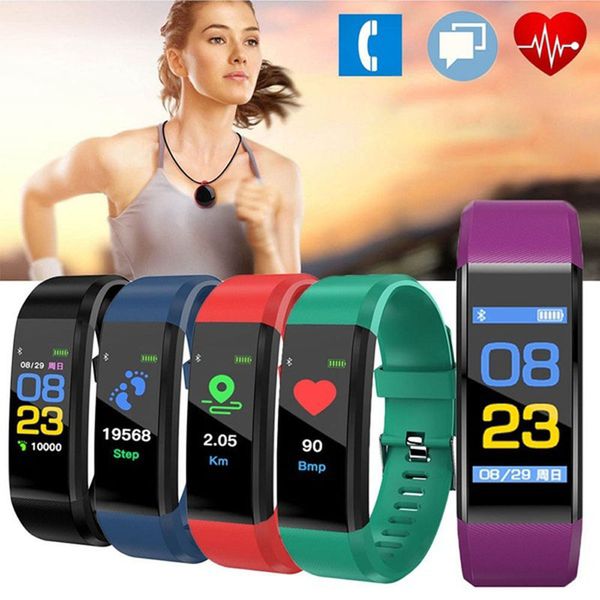 115 Plu Mart Band Fitne Bracelet Tracker Tep Counter Martband Watch Heart Rate Monitoring Wri Tband Pk Id107 Fit Bit Miband