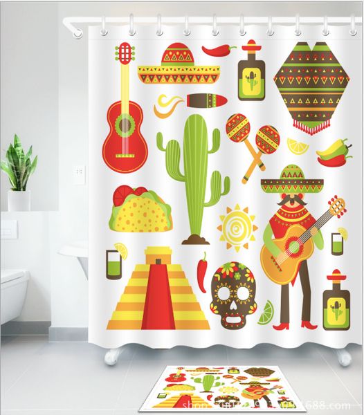 3d multi pattern print bath shower curtains modern shower curtain for bathroom decor with 12 hooks floor mats sets
3d multi pattern print bath shower curtains modern shower curtain for bathroom decor with 12 hooks floor mats sets