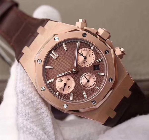 

AAA роскошные часы мужчины Марка кварцевые хронограф часы 42 мм высокое качество VK движение спортивные часы мужчины бизнес водонепроницаемый 30 м наручные часы