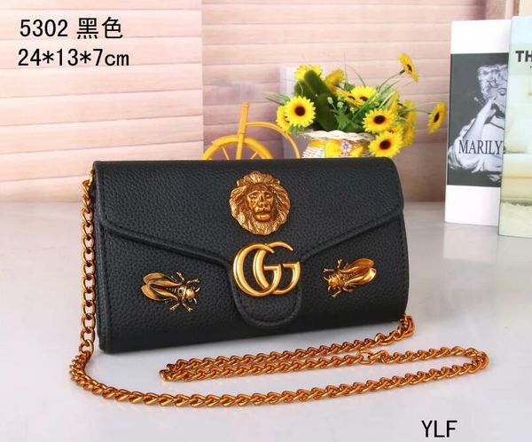 

2018 Ruil Ms. Color Stitching Lion Bag Fashion Zipper Designer Tote Casual Shoulder Messenger Bag New