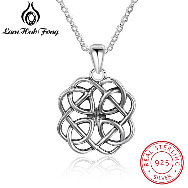 retro 925 sterling silver geometric knot women necklace woven celtics knots pendant necklace gift for gf (lam hub fong
retro 925 sterling silver geometric knot women necklace woven celtics knots pendant necklace gift for gf (lam hub fong