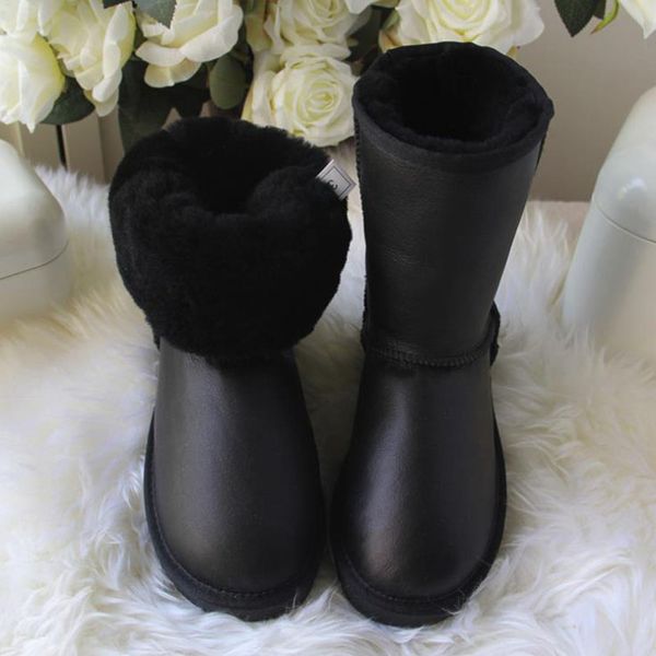 miyagina classic waterproof genuine sheepskin leather snow boots natural wool women boots warm winter shoes for women, Black
miyagina classic waterproof genuine sheepskin leather snow boots natural wool women boots warm winter shoes for women, Black