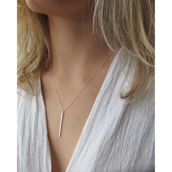 tardoo line needle 925 sterling silver long pendant necklace simple and romantic style fine jewelry valentine's gift for women
tardoo line needle 925 sterling silver long pendant necklace simple and romantic style fine jewelry valentine's gift for women