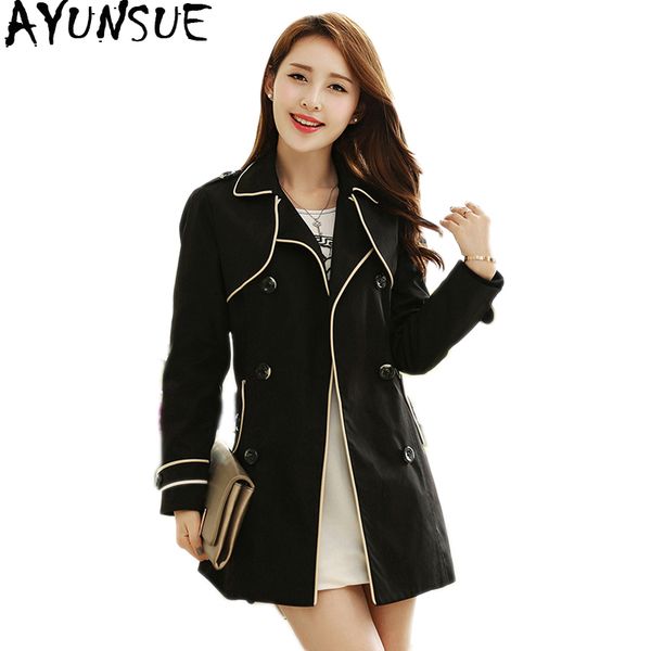 ayunsue trench coat abrigo mujer plus size 4xl 5xl slim black windbreaker coat women outwear casacos femininos kj134, Tan;black
ayunsue trench coat abrigo mujer plus size 4xl 5xl slim black windbreaker coat women outwear casacos femininos kj134, Tan;black