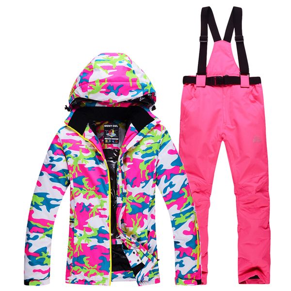 30 women snow gear snowboarding suit sets waterproof windproof breathable winter skiing jackets and strap snow pants camouflage
30 women snow gear snowboarding suit sets waterproof windproof breathable winter skiing jackets and strap snow pants camouflage