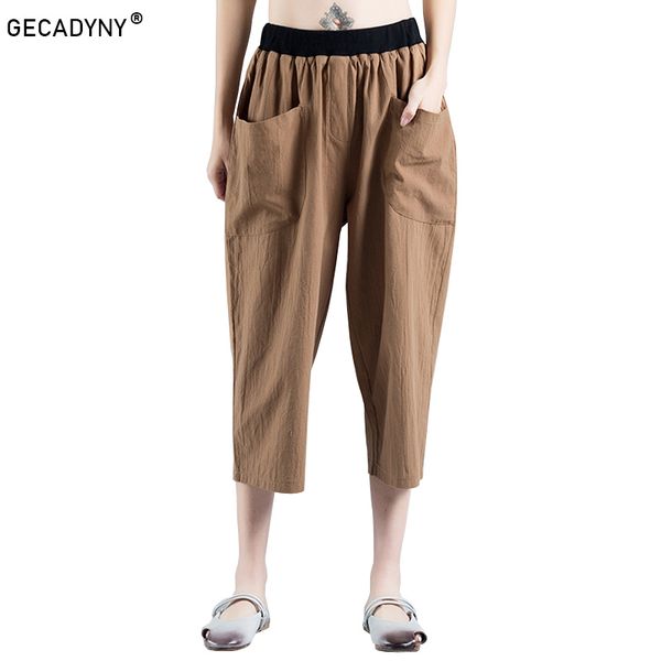 2018 spring and summer new cotton and linen harem pants women large size casual loose /nine pants/ wide leg pants /carrot, Black;white
2018 spring and summer new cotton and linen harem pants women large size casual loose /nine pants/ wide leg pants /carrot, Black;white