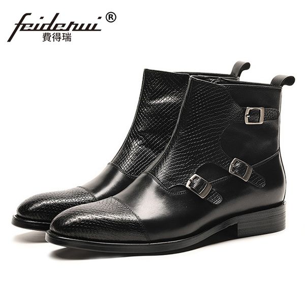 vintage runway man handmade monk straps shoes male designer genuine leather cowboy men's round toe motorcycle ankle boots ss308, Black
vintage runway man handmade monk straps shoes male designer genuine leather cowboy men's round toe motorcycle ankle boots ss308, Black