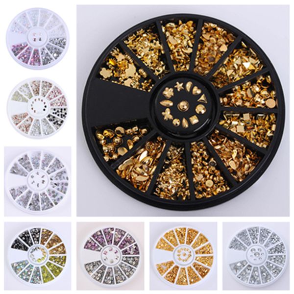 1 box jelly color rhinestones flat bottom metal studs laser rivet beads decor manicure nail art decoration in wheel, Silver;gold
1 box jelly color rhinestones flat bottom metal studs laser rivet beads decor manicure nail art decoration in wheel, Silver;gold
