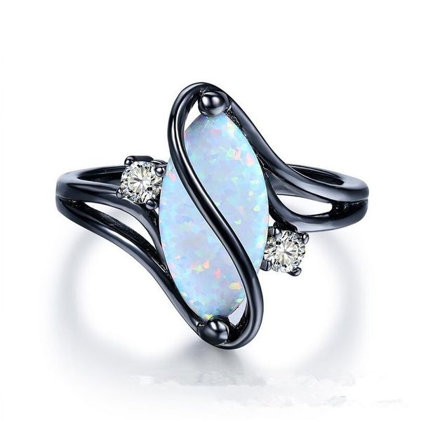 Oval Opal Stone Black Gold Color Rings Fashion Jewelry For Women and Man Party Gift Wholesale
Oval Opal Stone Black Gold Color Rings Fashion Jewelry For Women and Man Party Gift Wholesale