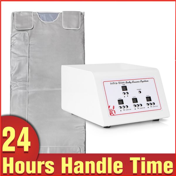 3 zone home spa far infrared sauna slimming blanket weight loss detox body shaping beauty instrument