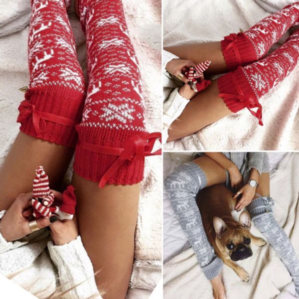 womens christmas knitted 2018 new winter warm elk over the knee long thigh-high tights stockings, Black;white
womens christmas knitted 2018 new winter warm elk over the knee long thigh-high tights stockings, Black;white